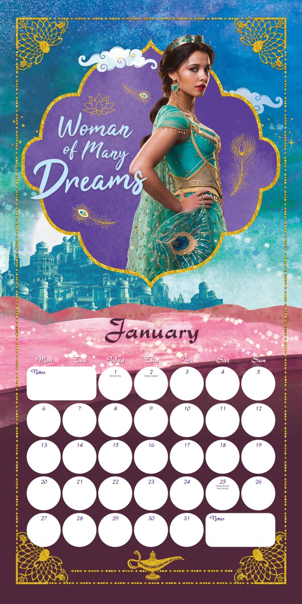 GrangeOfficial's tweet photo. Official Aladdin Calendar 2020 https://t.co/LrtAaMynkL