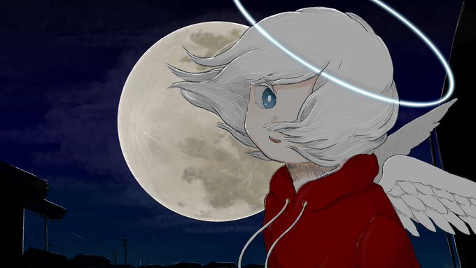 「night sky white hair」 illustration images(Latest)｜17pages