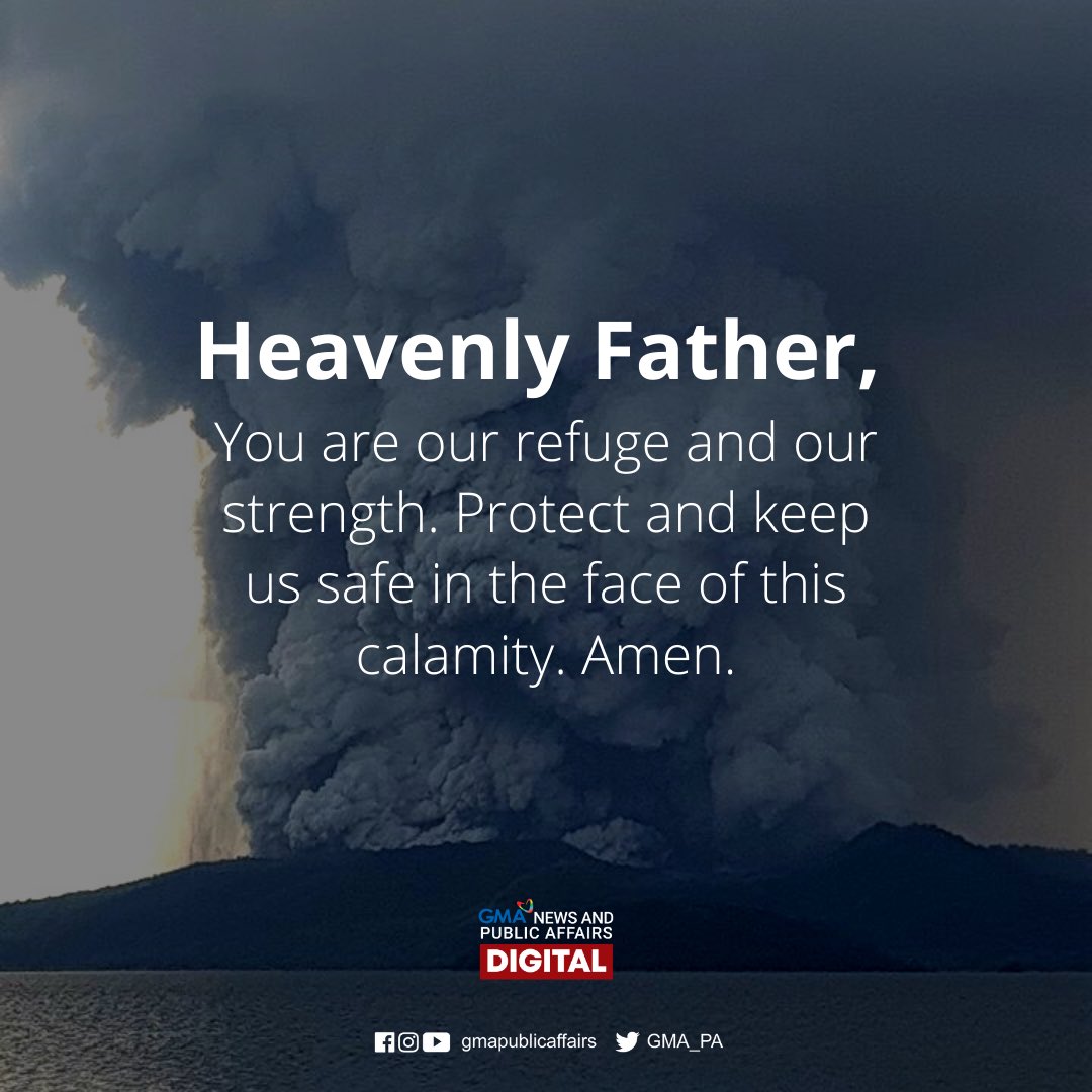 Praying for those affected by Taal Volcano’s eruption. 🙏🏼