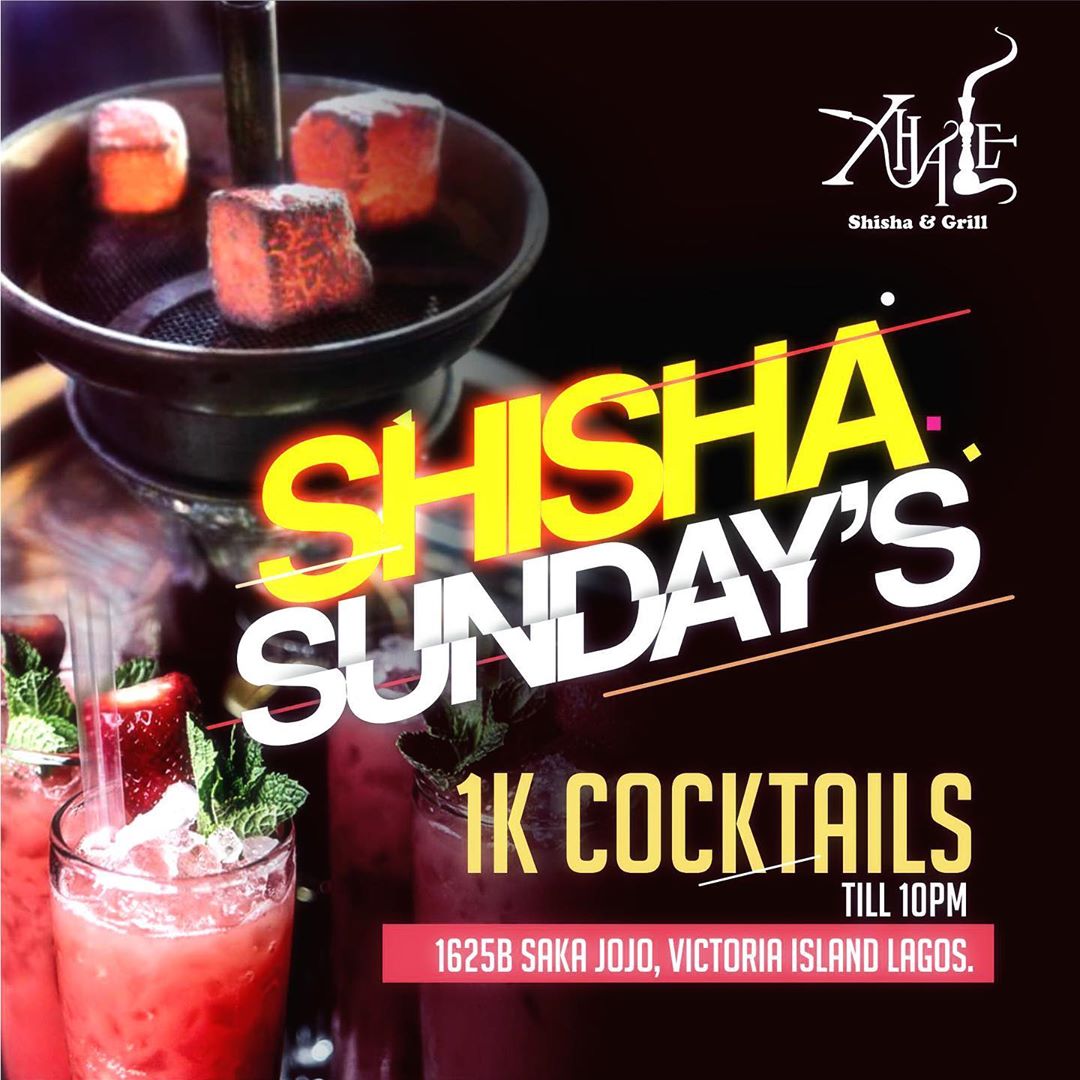 abenivibes's tweet photo. IkeOnyema : Join me for Shisha Sunday this evening at @xhalelagos and 1k cocktails alll day long. Definitely the best Shisha in Lagos, see you there
#ShishaSunday
#XhaleLagos https://t.co/wqhlxKgNSH
