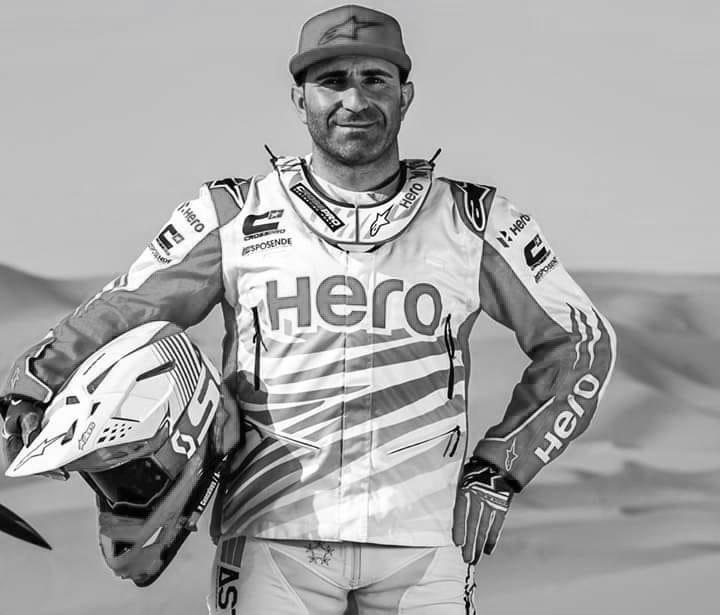 MiGroup_sport's tweet photo. Very saddened to hear that Paolo Goncalves passed away. Sincere condolences to his family, friends and colleagues at Hero Motorsport and in the @dakar paddock. https://t.co/dBji4XdlIa