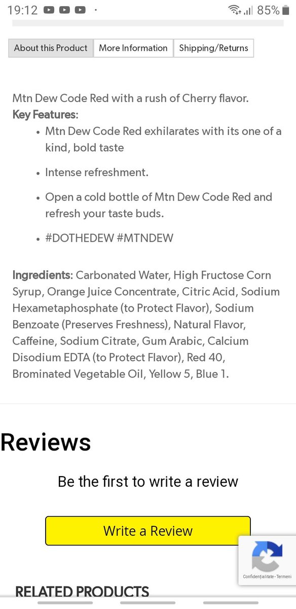 First i googled the ingredients for mountain dew and mountain dew red. While looking through them, I've noticed 2 chemicals. Sodium Hexametaphosphate (mountain dew red) and ethylenediaminetetraacetic acid (mountain dew) or edta.