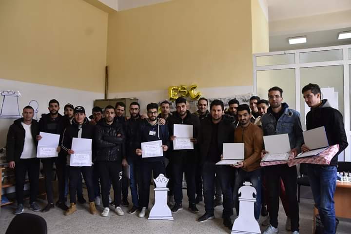 escofficial05's tweet photo. King_Of_Chess_Event ♟👑
Congratulations to the winners of the competition 🎉👏 and Best of Luck to the students of "University of Batna 1" and "University of Batna 2" in "THE NATIONAL CHESS COMPETITION " 🏆
#ESClub #SdascsBatna_Hadj_lakhder #2k19 #2k20 https://t.co/pBXIn8PAEk