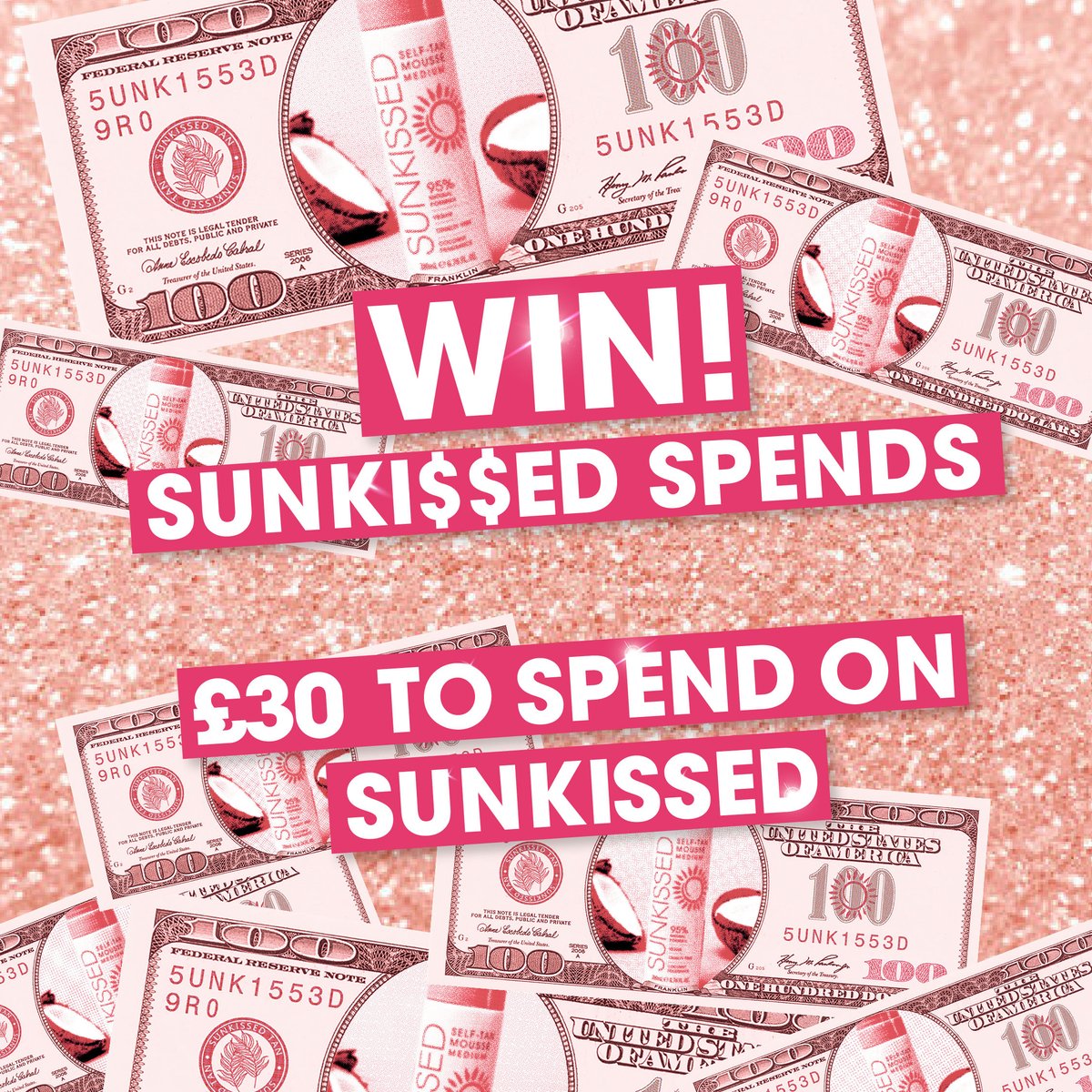 💸 WIN £30 TO SPEND ON SUNKISSED 💸
Here's how:
💰 Follow us
💰 RT this post
💰 Tag a friend.
Competition ends 19/01! Good luck gorge 🍀
#competition #giveaway #sunkissed #sunkissedspends #win #beautygiveaway