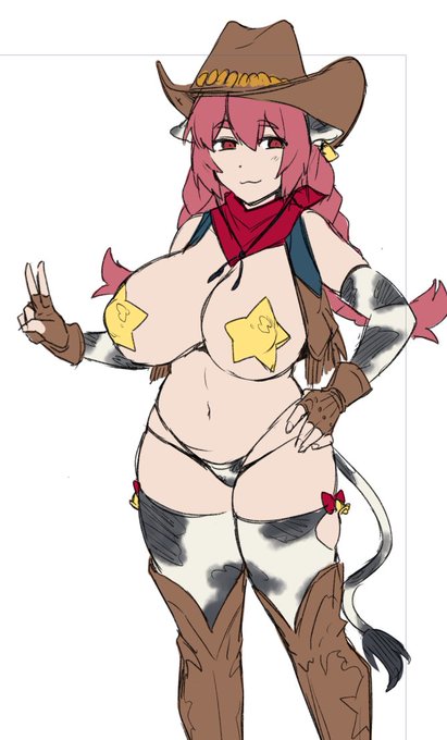 カウガールってそういう意味じゃない・・みたいなキャラデザ(没) 