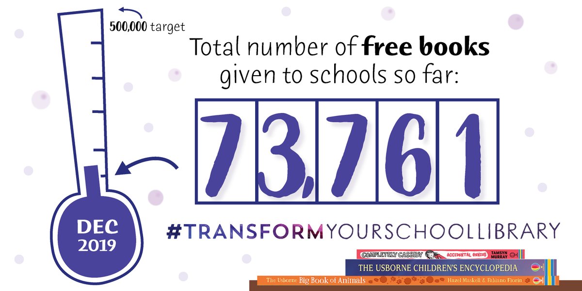 This academic year we want to give away more books to schools than ever before. Our December results are now in and we couldn't be prouder of our Organisers' efforts so far! Why not ask an Organiser how your child's school could benefit from #TransformYourSchoolLibrary? 📚