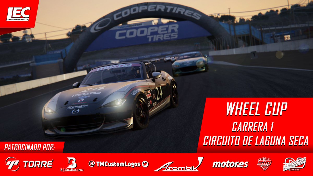 🔴3...2...1...

🏆Arranca la #WHEELCUP!!!

🚩#AssettoCorsa PC

🏁Fase 1 - monomarca

🚦Circuito de Laguna Seca

🏎️Mazda MX5 CUP 

⏰Desde las 22:10h en directo!

📺Retransmisión oficial:
youtu.be/UGkyeH0SfTE

❤️#LEC #lecesports #simracing #esports