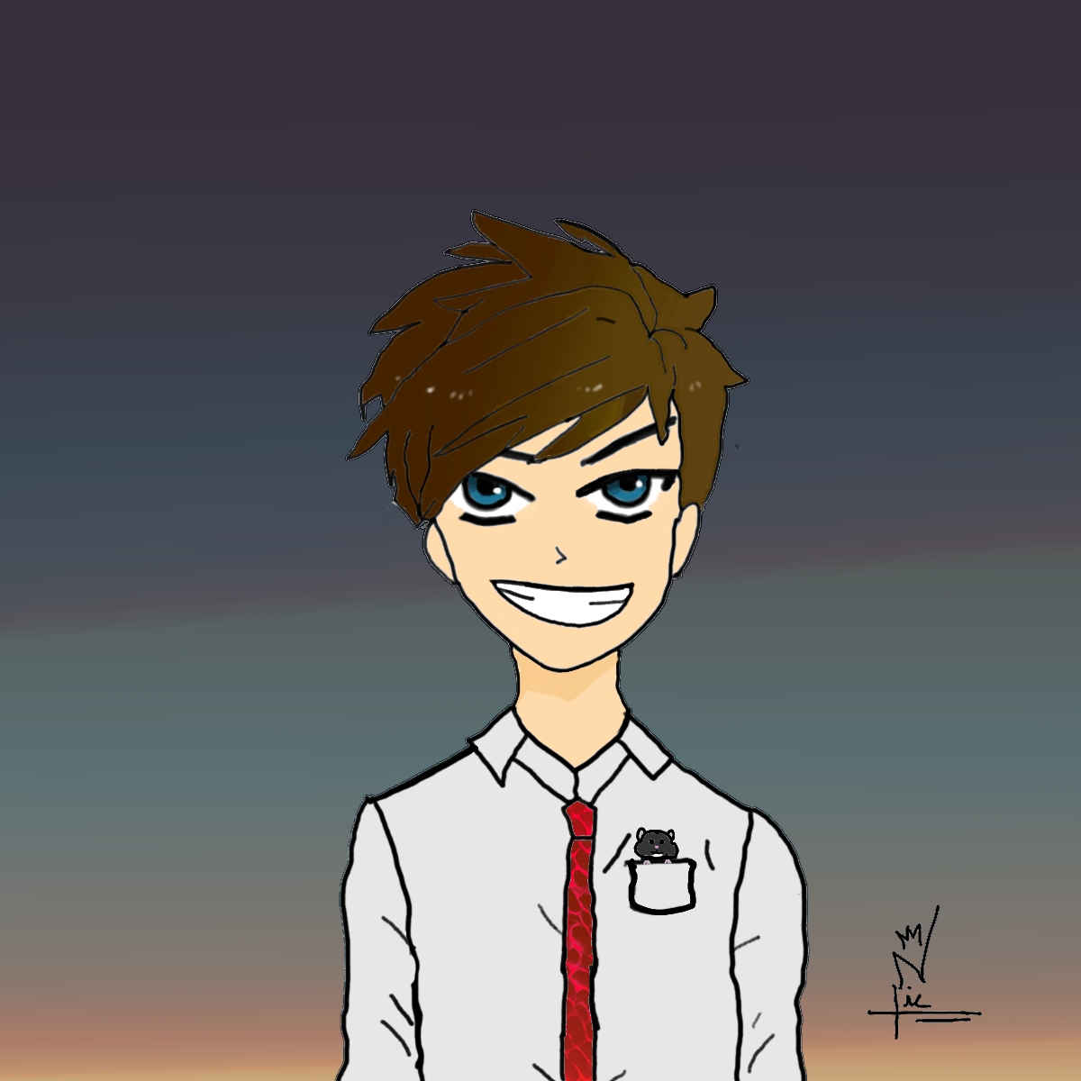NicAw3some's tweet photo. It's not done yet, but this is what my profile pic will be, just gotta finish up the background. https://t.co/KFBVAysc1g