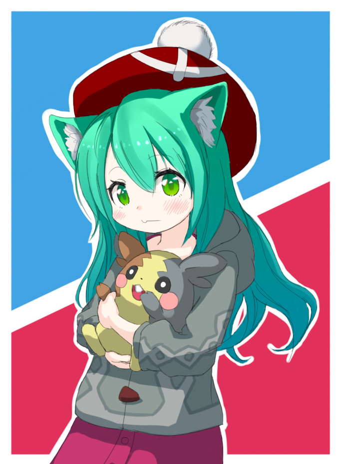 緑猫とモルペコ #女の子 #ポケモン #ポケモン剣盾 #モルペコ #猫耳娘 pixiv.net/artworks/78858…