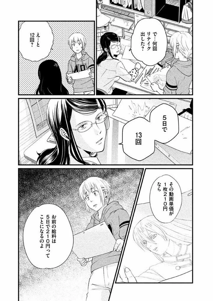 アニメーターの給料が安いのは？動画単価が安くリテイクが多いせいかも！