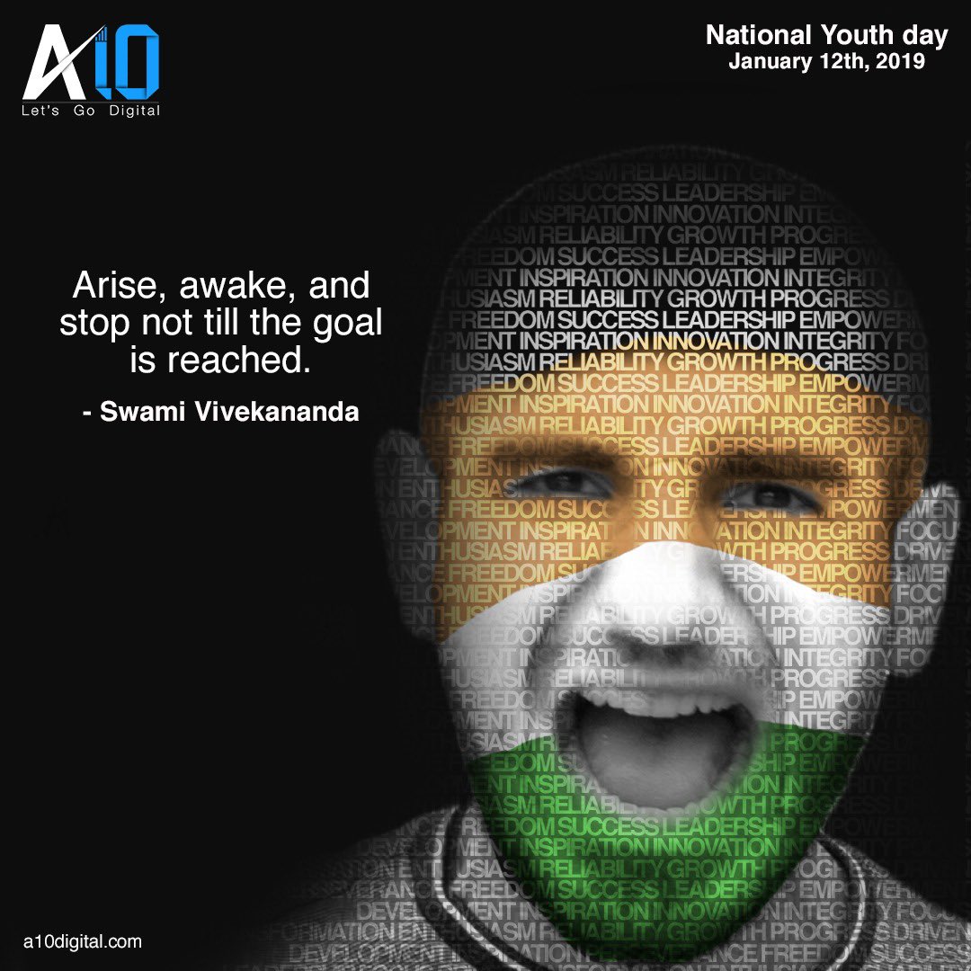 A10Digital's tweet photo. It’s time for the youth to stand up for what’s right and not stop till the goal is reached... #NationalYouthDay 
#nationalyouthday2020 
#A10Digital https://t.co/jGmdRNZdcI