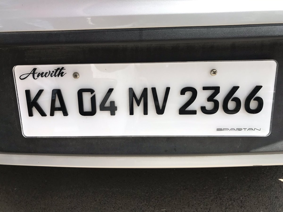 TechnologiesAmg's tweet photo. @blrcitytraffic sir is this number plate valid or we have to use IND number plate only for our cars https://t.co/hQZ6mcU2KF