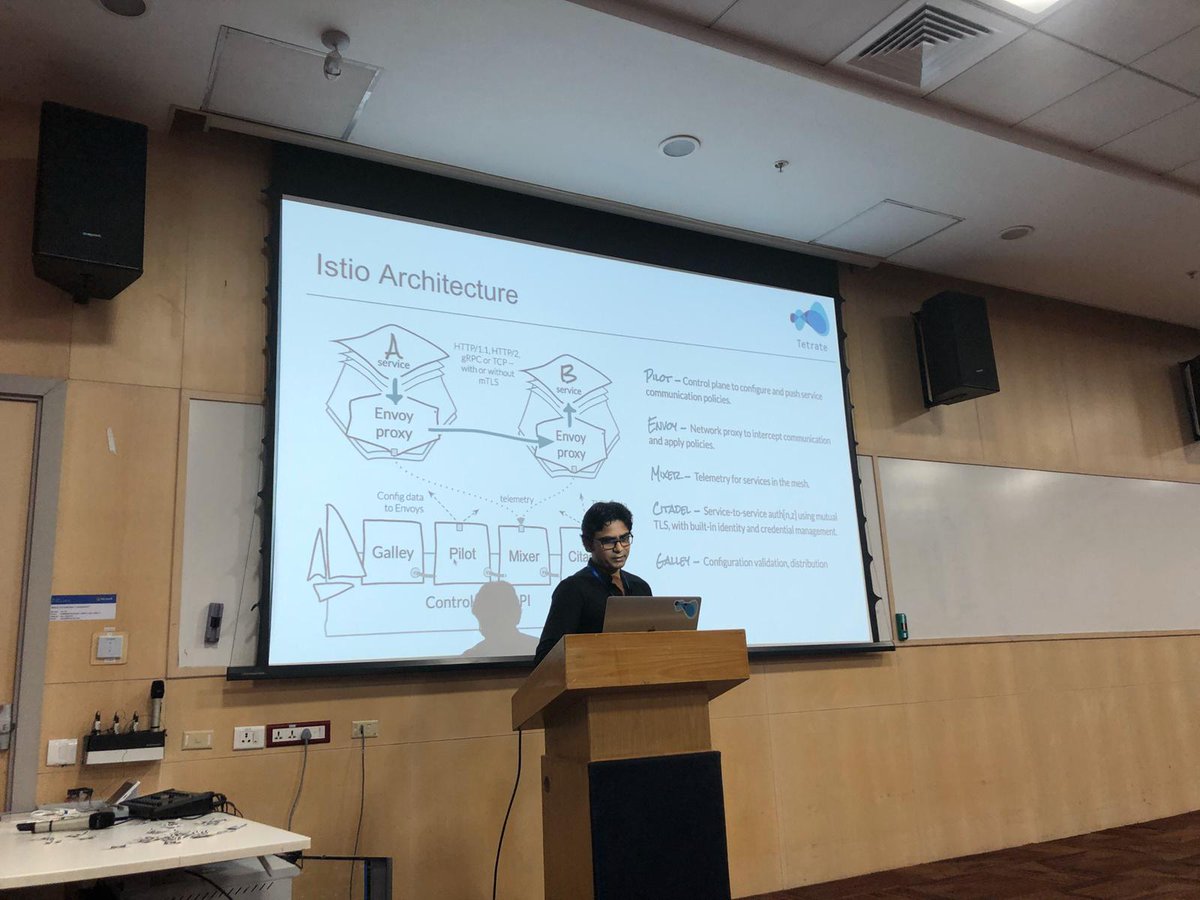 cloudnativehyd's tweet image. Great talk on @IstioMesh architecture, design, useases by Vikas from @Tetrateio 
Thanks for taking it up in multiple sessions. 👏
