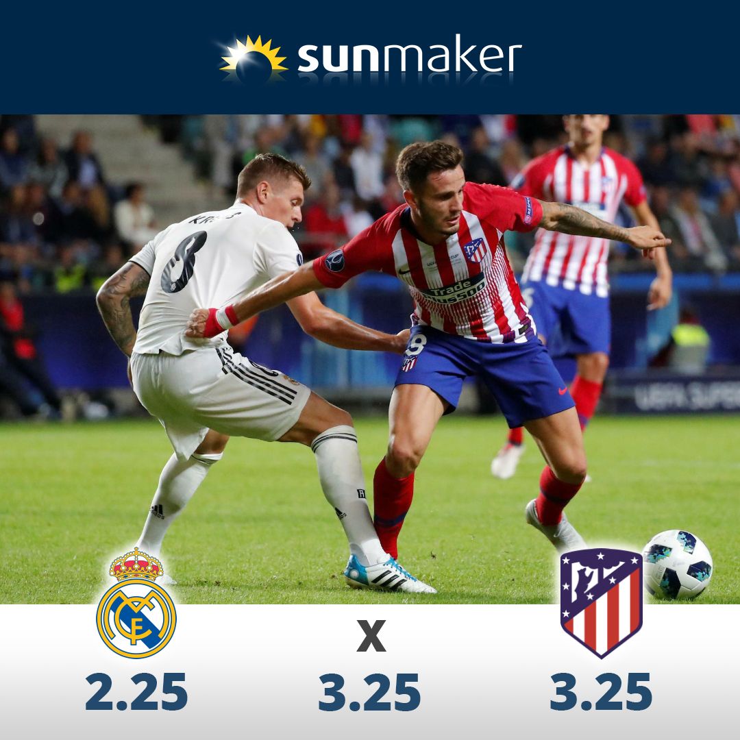 Während Real souverän in das Supercup Finale in Saudi Arabien einzog, musste #Atletico einen 1:2 Rückstand gegen Barca wettmachen. In den letzten 10 Minuten des Spiels gelangen noch 2 Tore und Atletico gewann 3:2. 

#sunmaker #Sportwetten #SuperCup #AtleticoMadrid #RM #RealMadrid