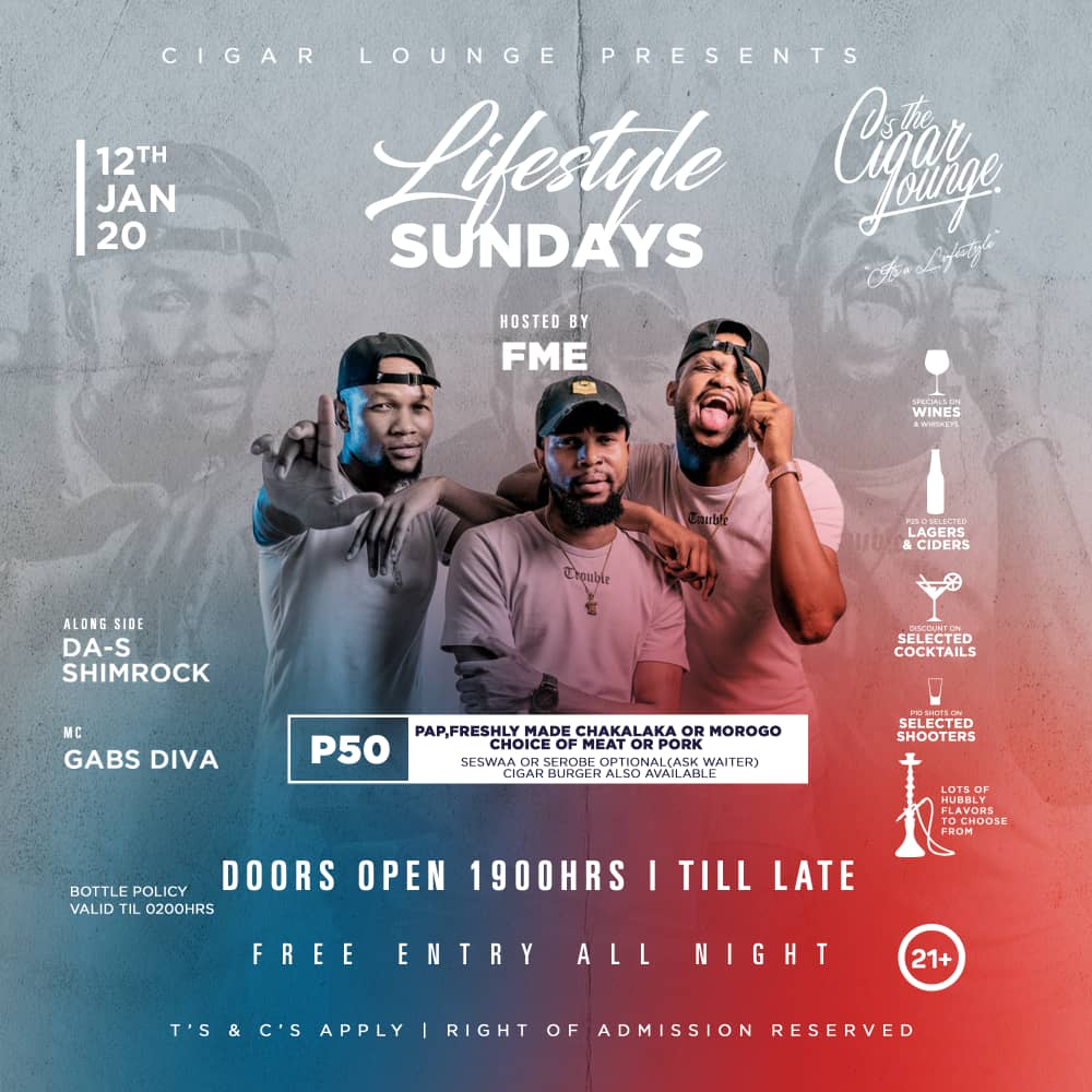 fme_djs's tweet photo. #LifestyleSundays at Cigar lounge tonight hosted by FME.
admission is FREE ALL NIGHT https://t.co/qaH4hzrF0p