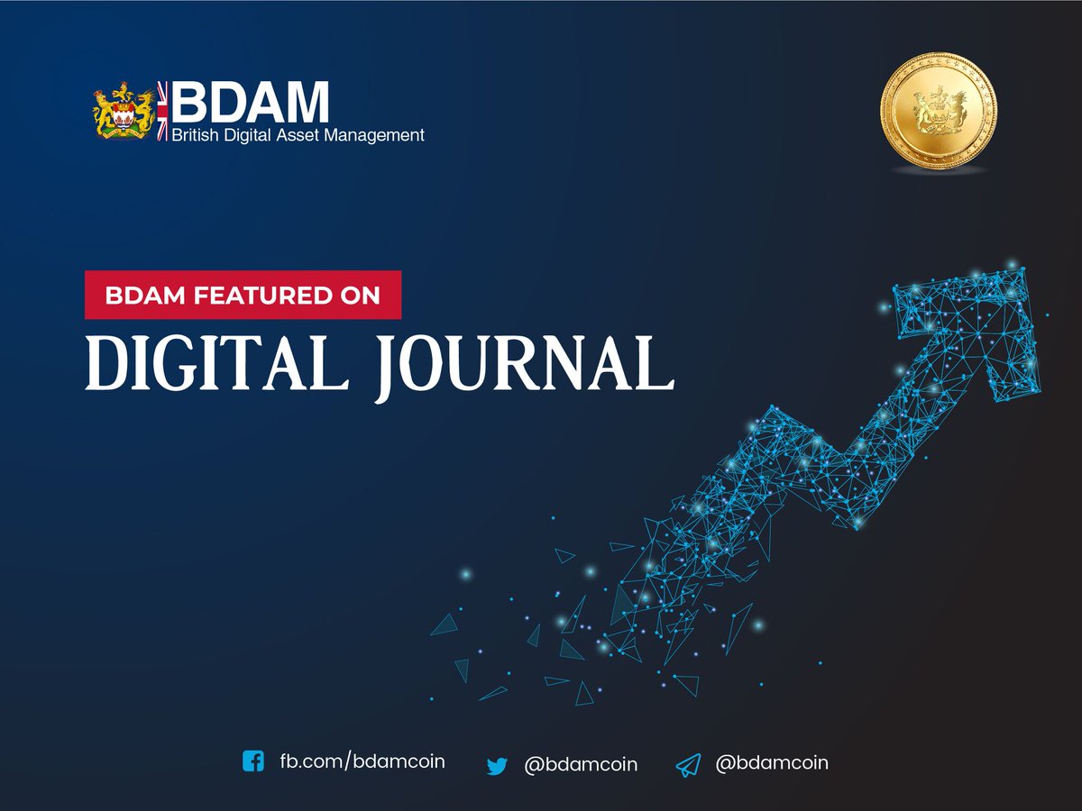 bdamcoin's tweet photo. We are glad to share that BDAM Project got featured on Digital Journal, a leading tech, and finance site. Check the link to know read the article now!
https://t.co/Zvuy9Jb5UU
#blockchain #cryptocurrency #cryptotrading #bitcoin #bdamexchange https://t.co/KEGS3gKSv8