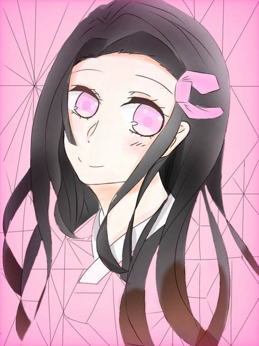 しゃけさんがTwitterに投稿した竈門禰豆子(鬼滅の刃)のイラスト。