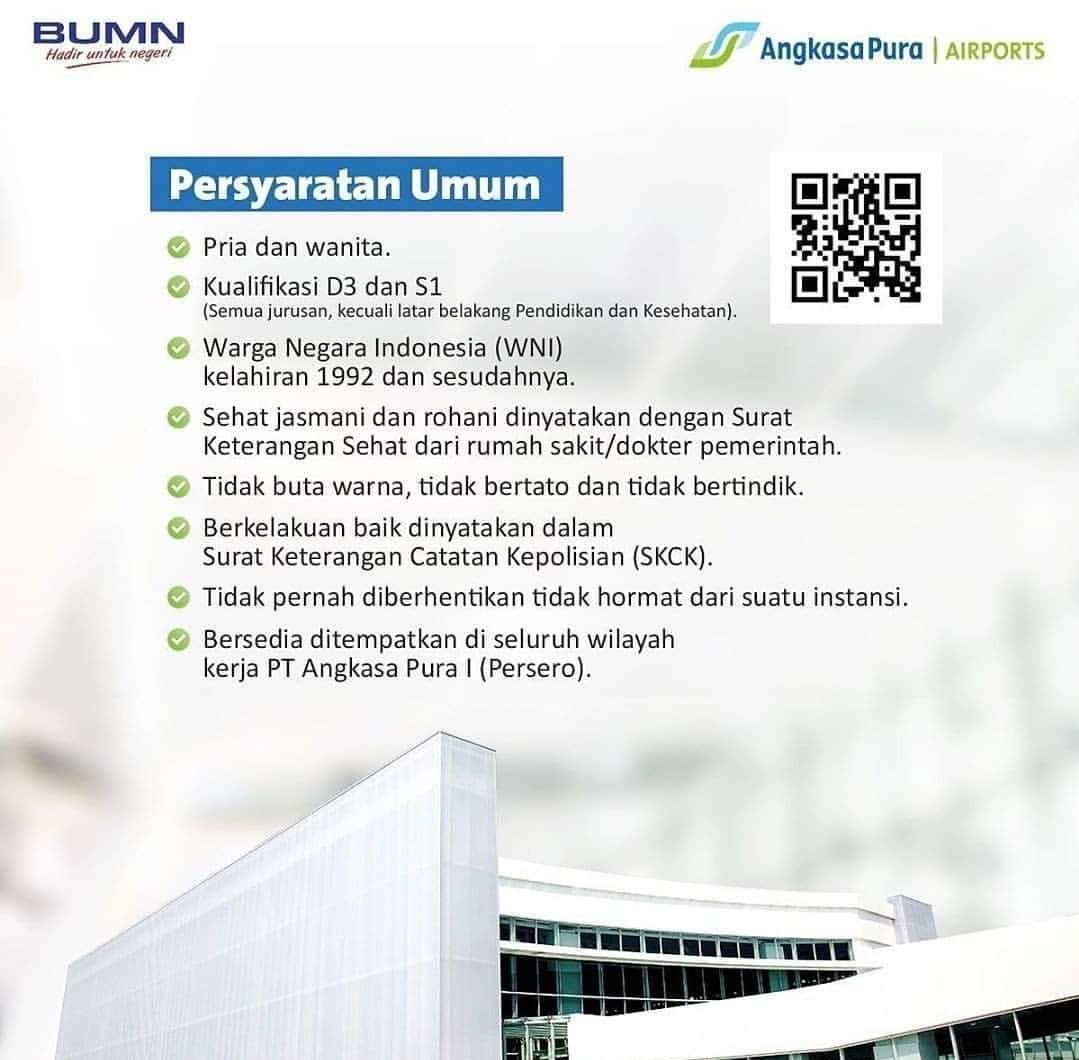 #LOKER LUR

Open Recruitment PT <a href="/AP_Airports/">Angkasa Pura Airports</a> 

Silahkan disimak gambar dibawah ini, cah Ngawi ayo do ndaftar