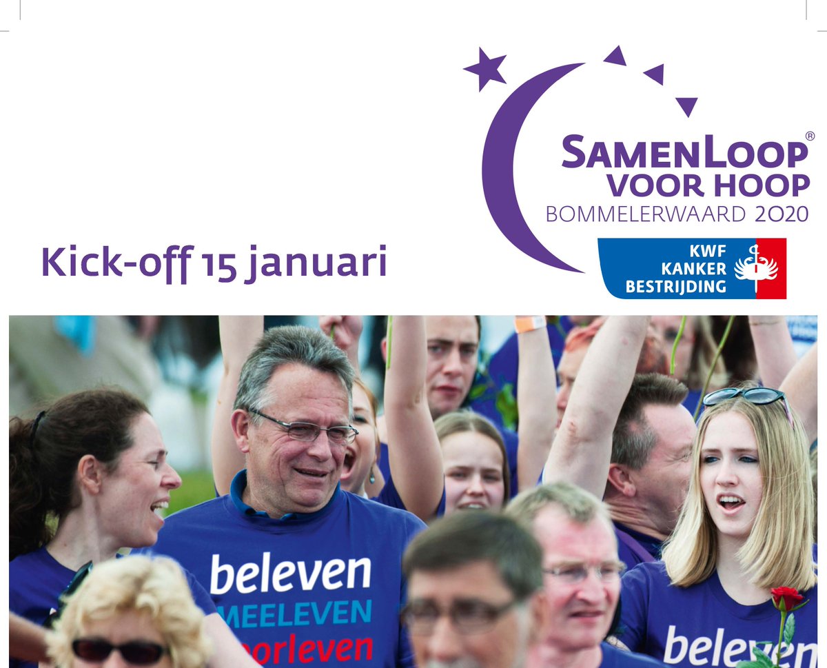 Komende woensdag 15 januari is iedereen van harte welkom op de kick-off van onze SamenLoop voor Hoop Bommelerwaard. Het programma wordt dan bekend gemaakt. De avond begint om 20.00 uur en wordt gehouden in Partycentrum De Weesboom in Ammerzoden. #slvhbwd