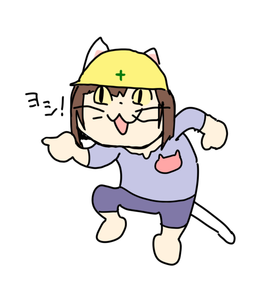 現場猫っぽいみくにゃんを描いてくれって言われて描いたらこれじゃないって言われたなぜだ・・・もっとかわいくって言われたw 