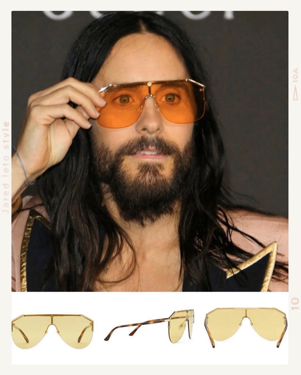jaredleto_style's tweet photo. I love these @gucci shades. ⠀⠀
⠀⠀⠀
Gucci Mask sunglasses 

#jaredleto #30secondstomars #gucci #jaredletostyle

https://t.co/j4gBTqCpnW⠀⠀
⠀⠀ ⠀⠀⠀⠀⠀ https://t.co/V3BA0MgTFf