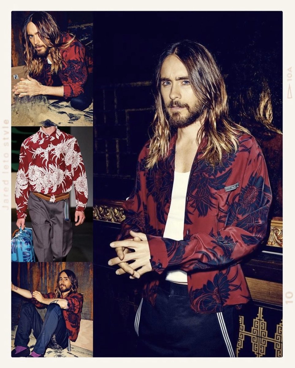jaredleto_style's tweet photo. Love this Hawaiian shirt on Jared. This is from the flaunt shoot which is one of my favorites! ⠀

PRADA⠀
Prada Iconic Hawaiian Print Shirt

#jaredleto #30secondstomars #jaredletostyle #thirtysecondstomars 

https://t.co/QadPYkLnsr https://t.co/vE9X4fH5k0