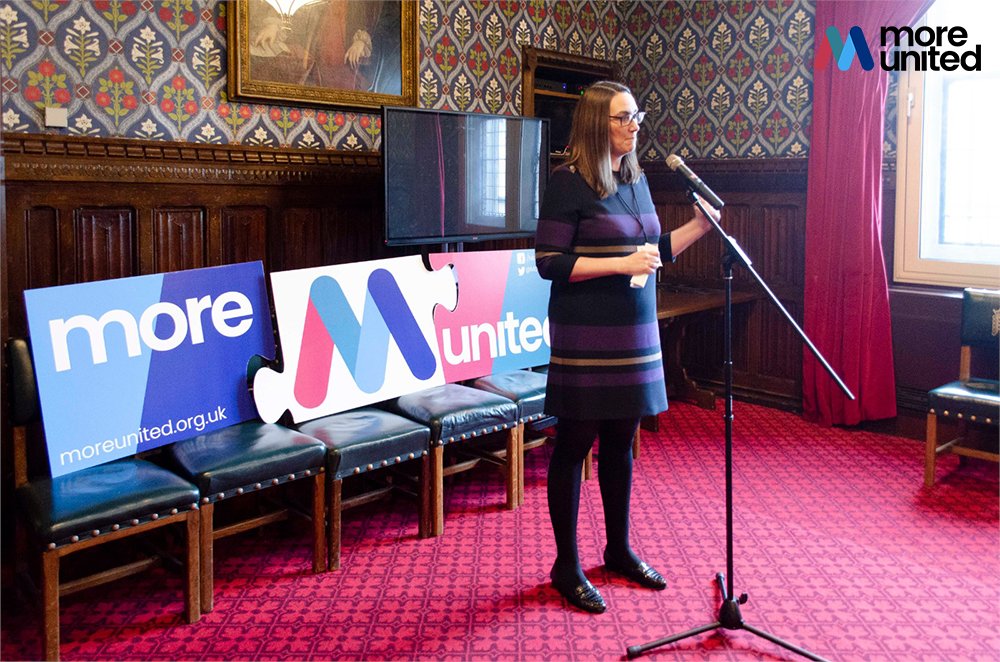 MoreUnitedUK's tweet photo. This #Weekend our team are thinking back to our first #MUNetwork meeting: @RosieDuffield1 and our CEO @TabithaMortonWE spoke out against party tribalism, focusing instead on our #CommonGoals 👥 🙌 #WatchThisSpace https://t.co/fxYf9FJ1IP