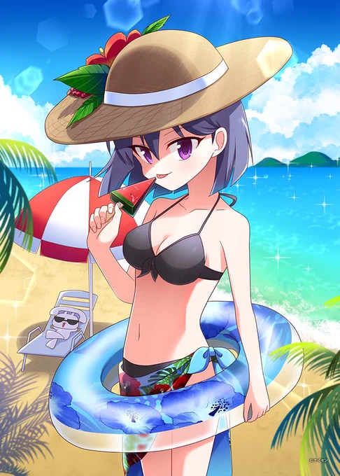 ヘソ出し?へーそーですか👙
