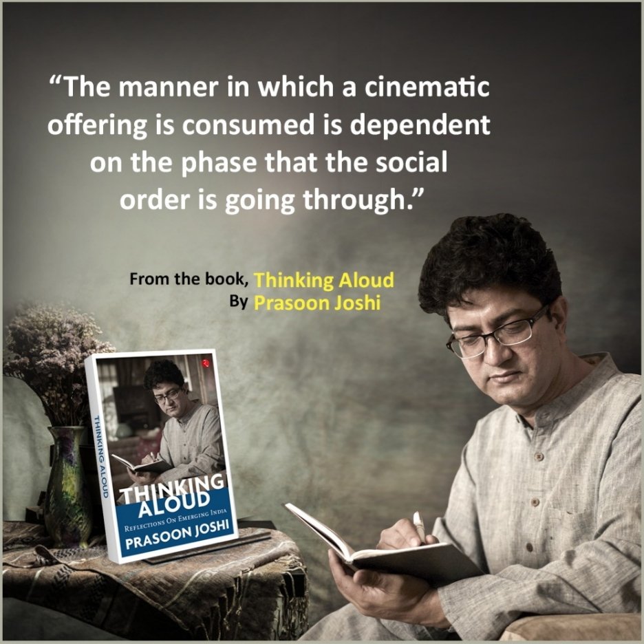 PrasoonJoshi_FC's tweet photo. Does cinema really drive our societal change or society impacts the cinematic world?

To read more, buy #PrasoonJoshi ’s latest book #ThinkingAloud - Reflections On Emerging India on https://t.co/yqB4RXJVij https://t.co/89thdWLbHl