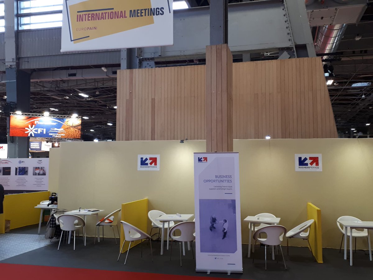 hlebail's tweet photo. 1er jour des rendez-vous d'affaires Business France au salon de la #Boulangerie-#Viennoiserie-#Pâtisserie @EuropainFrance. Retrouver-nous dans le hall 1 à l'espace "International Meetings", stand  N-90.  @BF_Food #BTOB #bakery https://t.co/EOcvjZsE94
