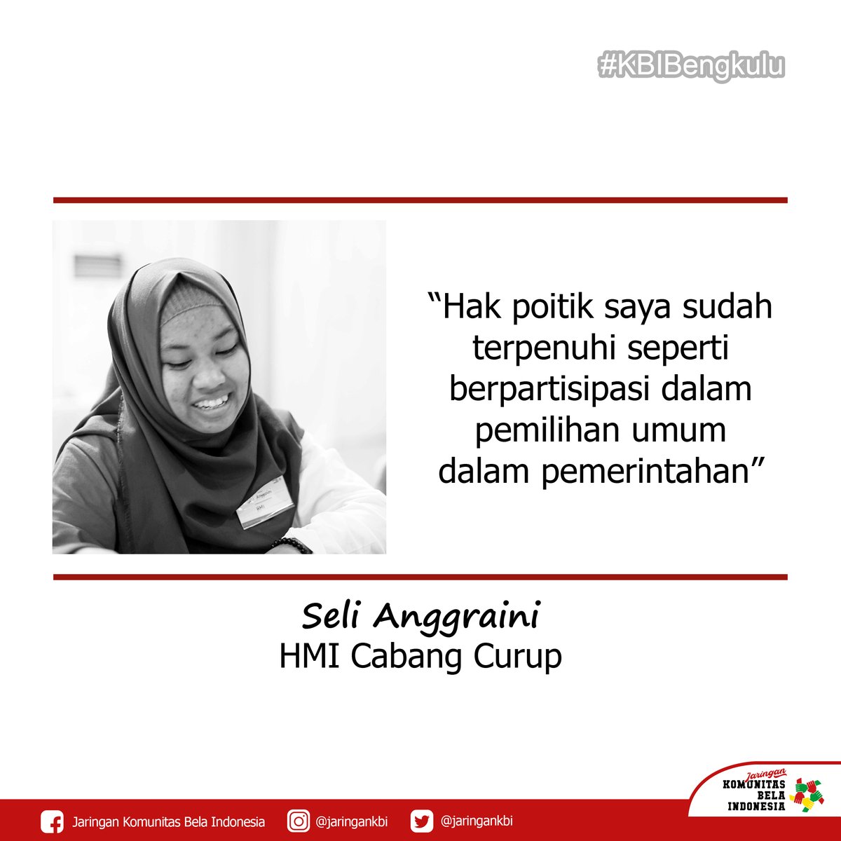 Masyarakat yang semakin pintar akan memandang pemilihan umum penting manakala ide cemerlang pasangan mampu dan sampai pada masyarakat. Hoax dan ujaran kebencian sejatinya mengoyak kerukunan bangsa.

#KBIBengkulu #KBIPancasila #bengkulu #pancasila #jaringankbi