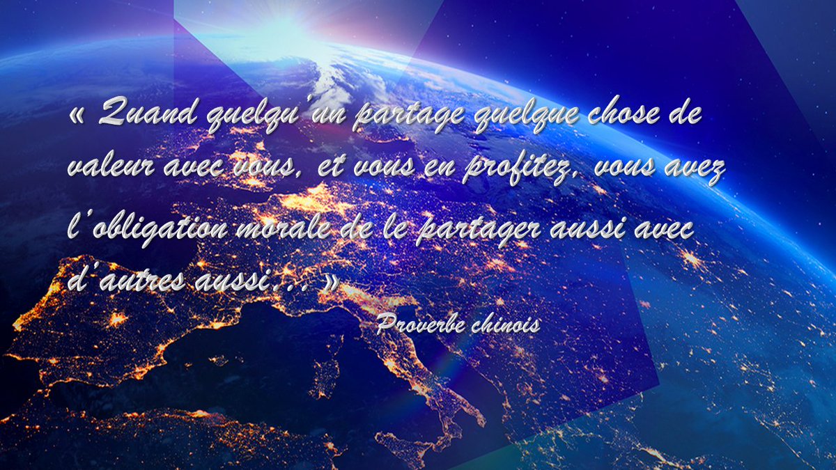 MyLGL2012's tweet photo. Quand Tu connais une Belle et Bonne Idée ou*et Nouvelle : PARTAGE https://t.co/IOa9key1nq
#eMOTIONvsSYSTEM #MarieQuiDefaitLesNoeuds
@VillagesduMonde @U1PLUSU2 @LGLWorld @MonVillageEnAct https://t.co/6EgMoJweRS
