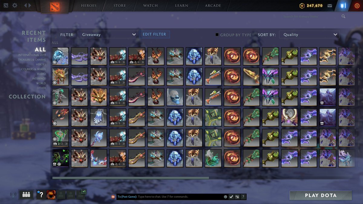 JLL1986's tweet photo. #Giveaway today! https://t.co/wkesMGjinu to enter! You only need to be a follower to buy a ticket! Giving out all these items during a 10h+ #stream! #RT #JLL #Twitch #Dota2 #Skins #TI9 #TI8 #Immortal #ODPixel #Sheever #autograph #rare #ultrarare https://t.co/2cANs2amBs