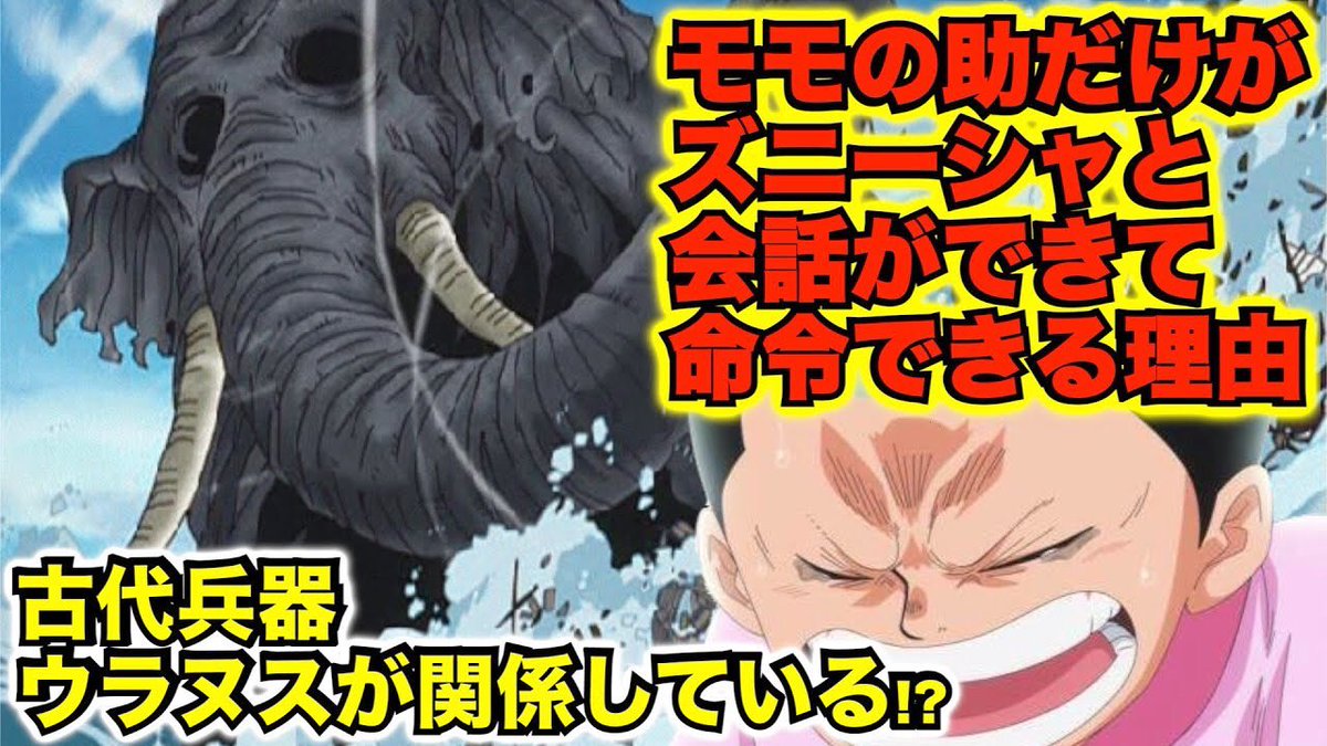 もか 現役塾講師の考察部屋 ワンピース考察 古代兵器ウラヌスの正体 判明 しらほしとモモの助にはやばい共通点があった トキ様が未来に送った理由 ズニーシャに命令できる理由 ワンピース Onepiece Onepiece考察 T Co Igtafpkntf