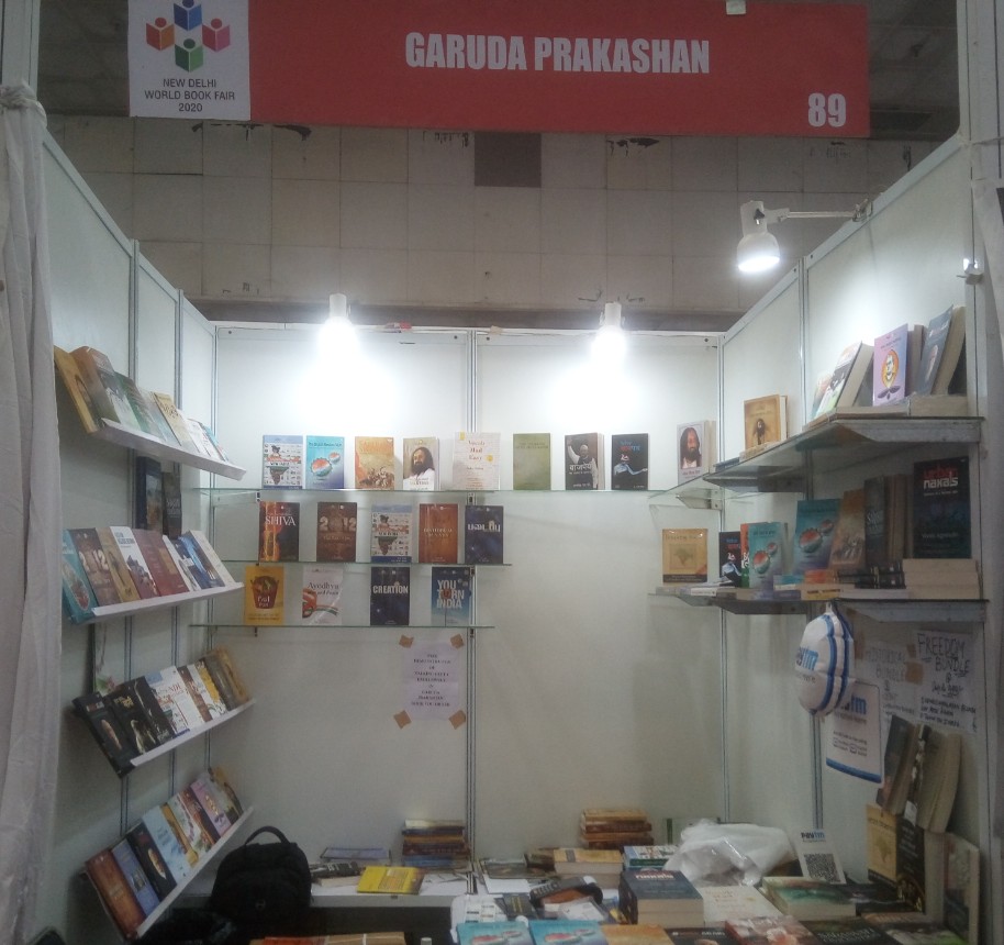 Bharathgyan's tweet photo. World Book fair New Delhi. @GarudaPrakashan book stall by @aktalkies &amp; @sankrant of @Bharathgyan . #AutobiographyOfIndia series. https://t.co/SKNmyxHJLj