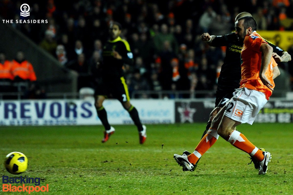 BlackpoolFC's tweet photo. 📸 On this day nine years ago...

Blackpool completed a league double over @LFC, with DJ Campbell and @GTF_12 on target in a 2-1 victory at Bloomfield Road. 

🍊 #UTMP https://t.co/UlattOea7K