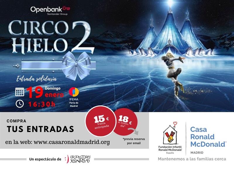 CasaRonaldMAD's tweet photo. Un año más, Productores de Sonrisas muestra su solidaridad ofreciendo la venta de 300 entradas para uno de sus Shows y todas a favor de la @CasaRonaldMAD Aprovecha esta oportunidad para disfrutar de un espectáculo mágico e inolvidable 👏👏+info en https://t.co/BBby1dfOqv https://t.co/fGk3xwdZog