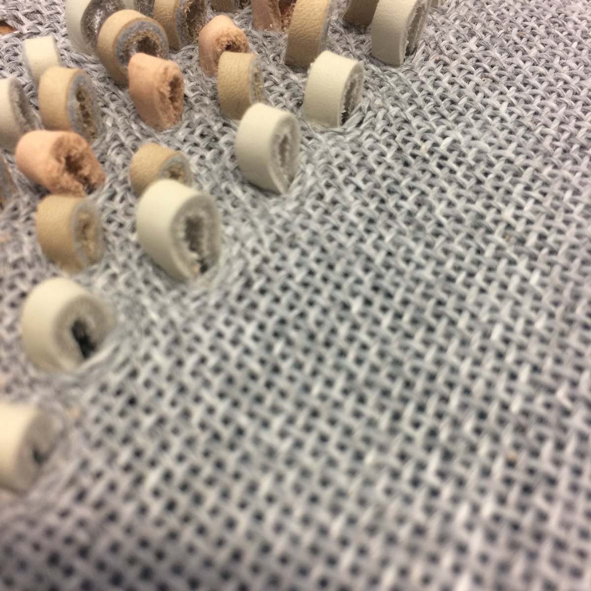 DeboretteC's tweet image. I've started! Just need to upload images to my profile. ☺️ @AA2Aproject #aa2a @wlv_uni @WLV_Arts #surplusleather #offcuts #sustainable