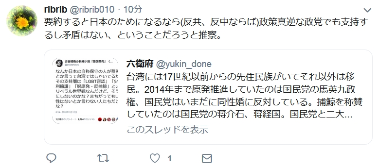 O Xrhsths 六衛府 Sto Twitter 変な要約をされなくても そもそも外国の話 事実上二択 出馬は3人 しかない中で 自分の思想に近い方の政党が圧勝したので祝意を持っただけの話 まったく自分と寸分違わず同じ政治理念を持つ外国政党があれば教えて欲しい 大同を求め