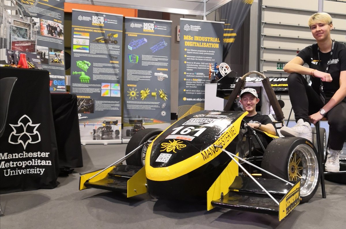 Last day of #AutosportInternational and we are still here to answer all your questions about <a href="/FormulaStudent/">Formula Student (FS)</a> and studying #Engineering at <a href="/ManMetUni/">Manchester Metropolitan Uni</a>. Come find us at stand 3210.