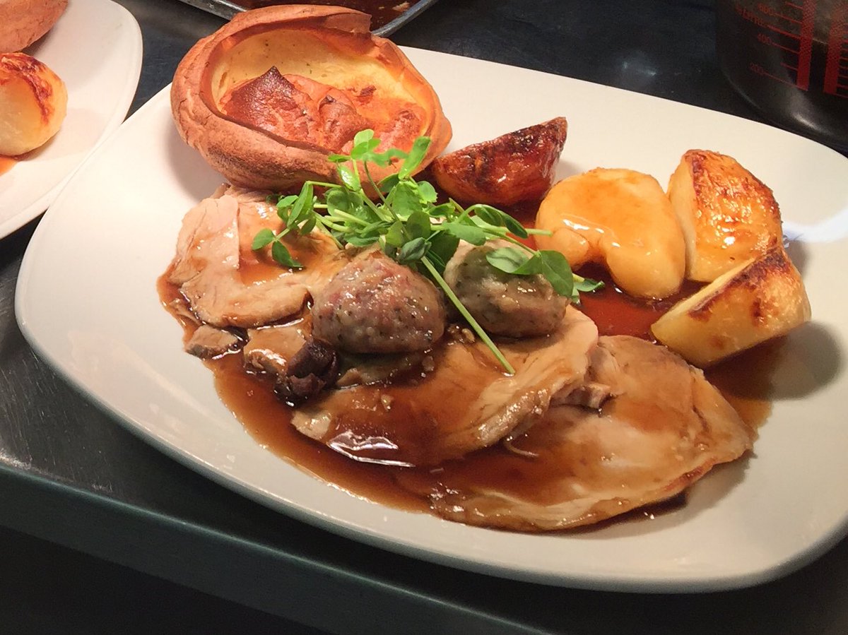 Roast pork at Ye Olde Whyte Lyon