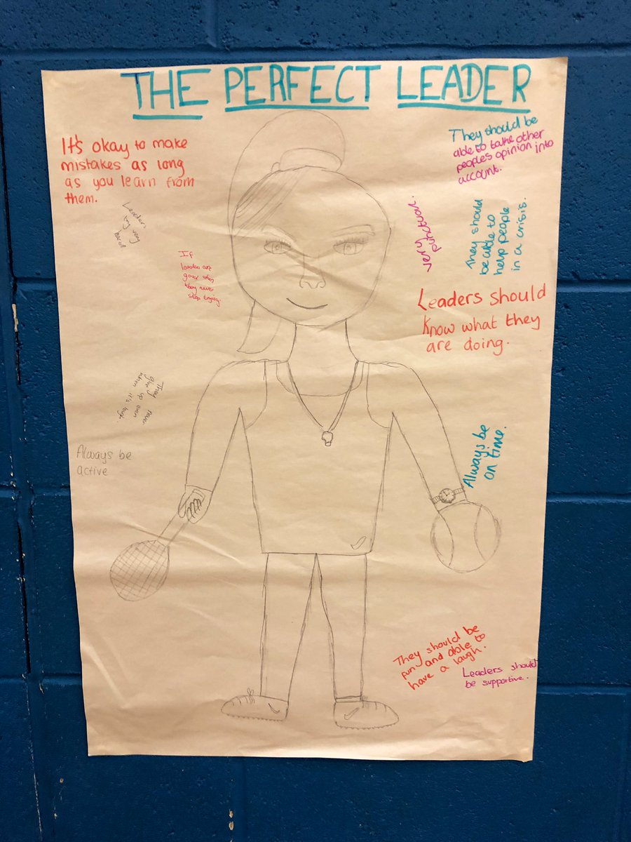 jade_windley's tweet photo. Amazing day on Friday training up lots of fantastic #Active3030 Young Champions. Students created their ideal leader &amp; I particularly liked this one ... who is it 🧐😉 #leadership @YouthSportTrust https://t.co/qiREsBKDsm