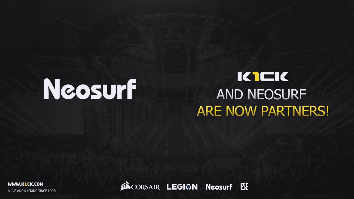 🔥🥁 #K1ck and #Neosurf Partner up! 🔥

As of today you will be able to find the <a href="/k1ckesports/">K1CK</a>  Professional Esports teams competing under the K1ck Neosurf tag!

🗞️ k1ck.com/14/index.php/e…

#WeAreK1ck #K1ckLegion #WeAreLegion