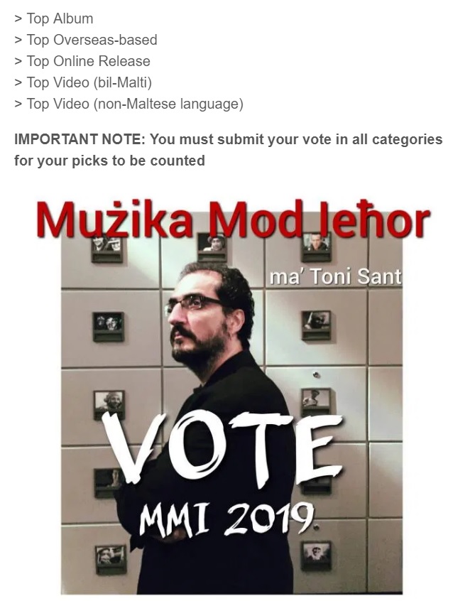 Seb_Call's tweet photo. This year I am nominated with 2 videos Top Video (Bil-Malti) with the song 'Qalu Li Raw' with Renato Micallef
Top Online Release with the song 'Touch'

🙏 This is the link to vote, you must vote all categories:
https://t.co/E8fTUtKitE

#Malta  #music #tv #song #TOUCH https://t.co/tgwHldKl0a