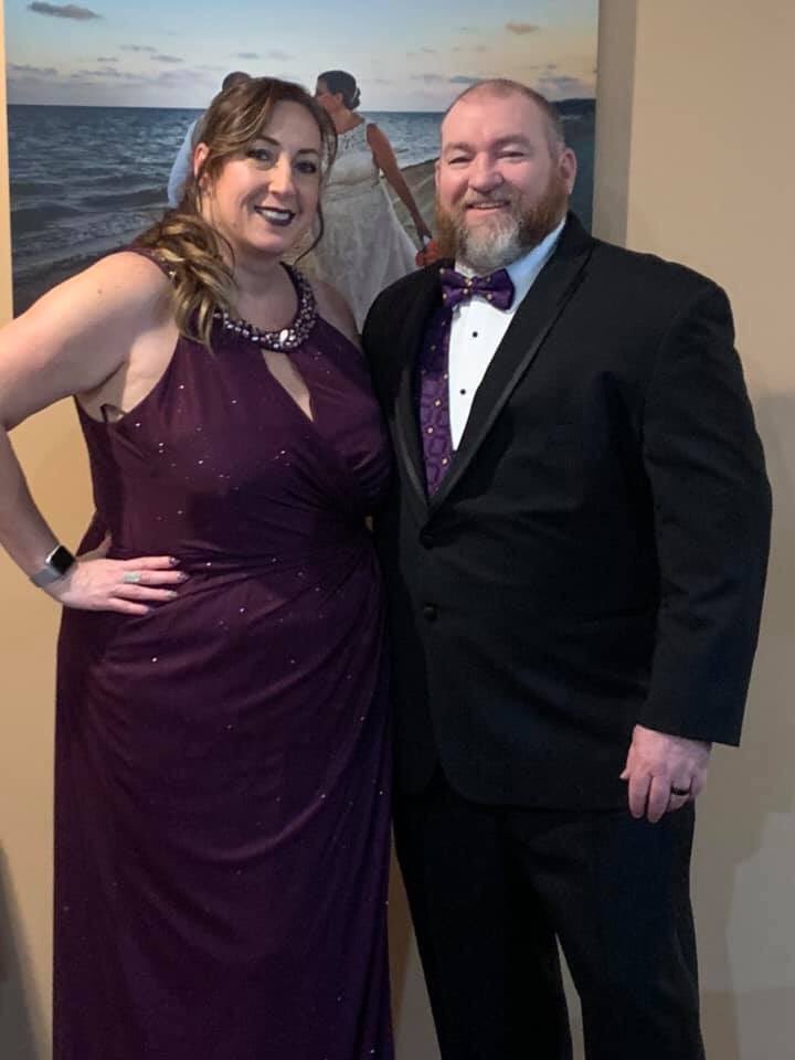 BirdsallAngie's tweet photo. @Tommurr11871710 and I had a great time at our first Mardi Gras ball last night. https://t.co/Zk6x9tE8gs