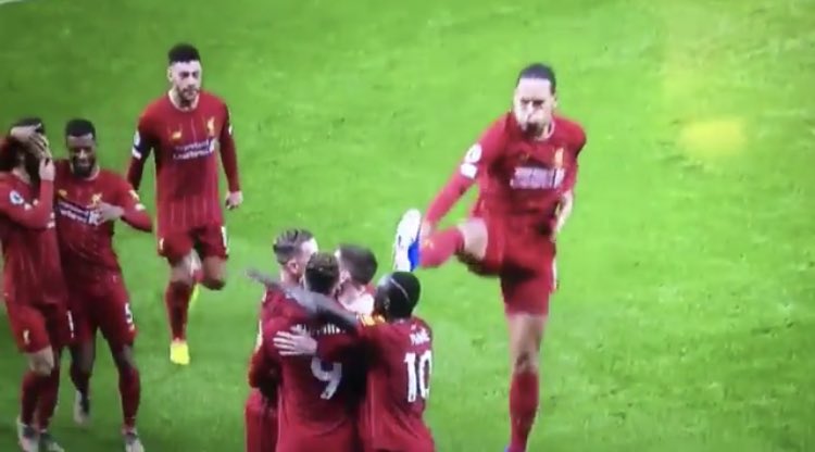 You can clearly see Van Dijk making contact with Mané’s head. It’s a disgrace. Where is VAR when you need it? Surely the FA will take action?