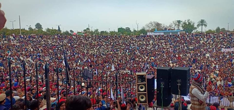 These people have suffered the brunt of Pakistan Military’s strategic wars for two decades. This massive gathering rejects becoming cannon fodder for another war. They are gathered and demand peace, right to life and human dignity. 
#PashtunLongMarch2Bannu
#PTM