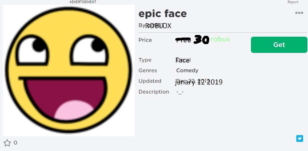 how did people get EPIC FACE on roblox for FREE? 