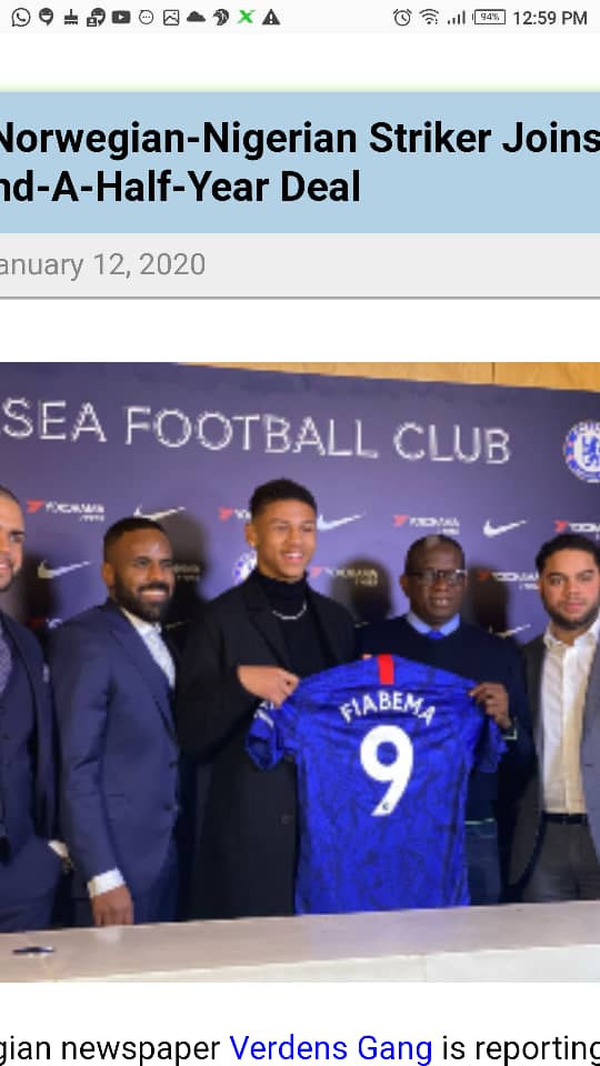 FreddyNdigbara's tweet photo. Naija boy signs for Chelsea FC https://t.co/eYFaX0ffQe
