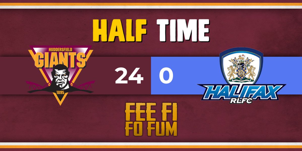 FeeFiFoFumRL's tweet photo. Half time. Giants spending most of the game with ball in hand, as you might expect. AOB, Polar Twins, JT and Sezer the highlights so far. Sezer's kicking very strong
#JerryTestimonial #GwarnJerry #RLHudHal https://t.co/22HTb2pMxW